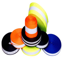 fluorescent color high visibility reflective webbing for garments